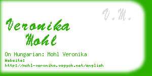 veronika mohl business card